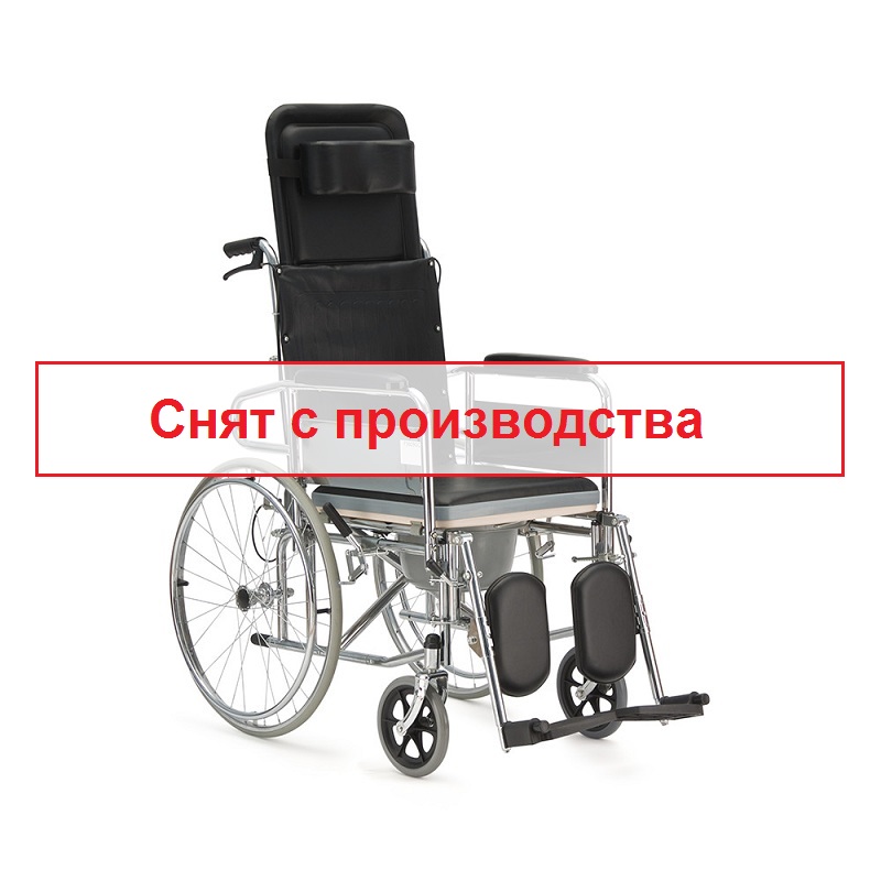 Кресло-коляска (инвалидное)  с санитарным оснащением FS 609 GC "Армед" фото 1