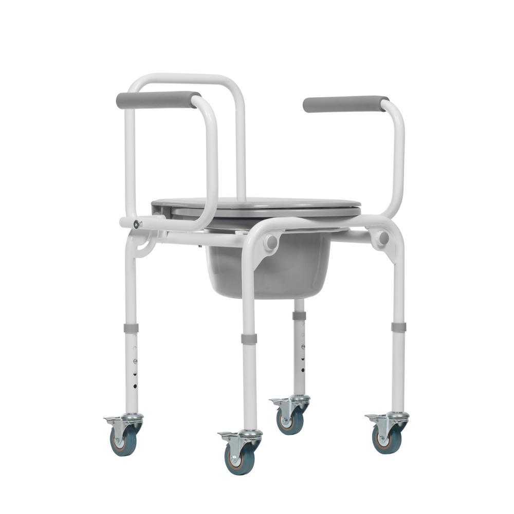 Кресло-туалет (инвалидное) TU 80 с колесами фото 1