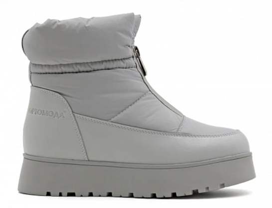 Обувь ортопедическая сложная на утепленной подкладке дутики  женские цв.серый 88002-Т-904 фото 2