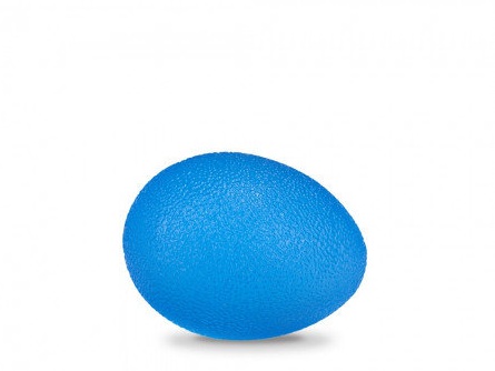 Мяч для тренеровки кисти яйцевидной формы жесткий синий L 0300 F  фото 1